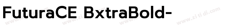 FuturaCE BxtraBold字体转换